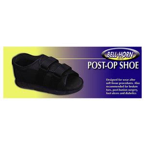 Bell Horn Post Op Shoe In Black Size: Medium, Gender: Male