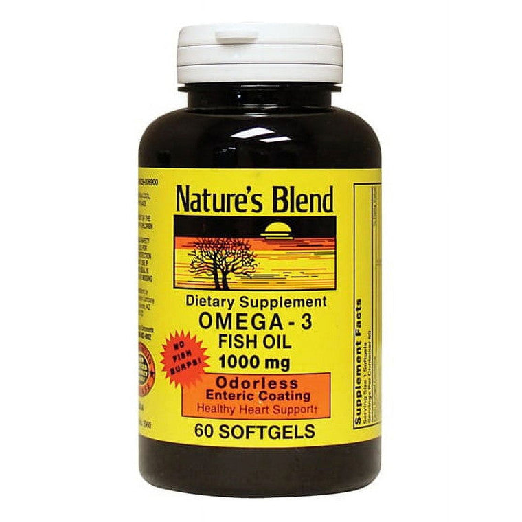 Nature's Blend Omega 3 Fish Oil 1000 Mg Softgels