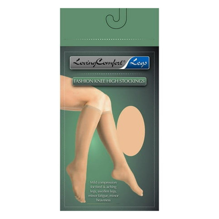 Scott Specialties Loving Comfort Knee-High Compression Hose - Black - Large