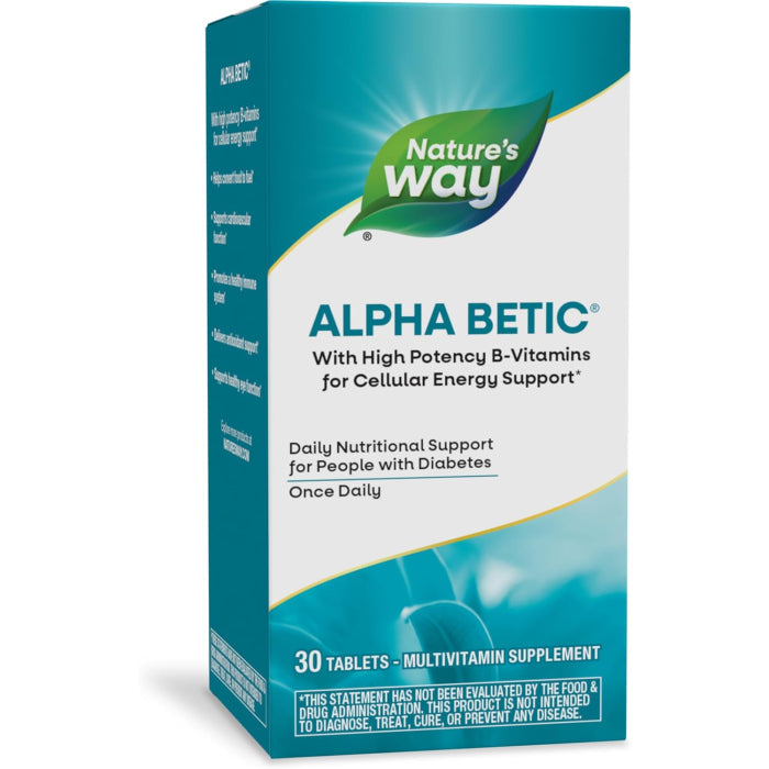 Nature's Way Alpha Betic Plus Extended Energy Multivitamin Tablets