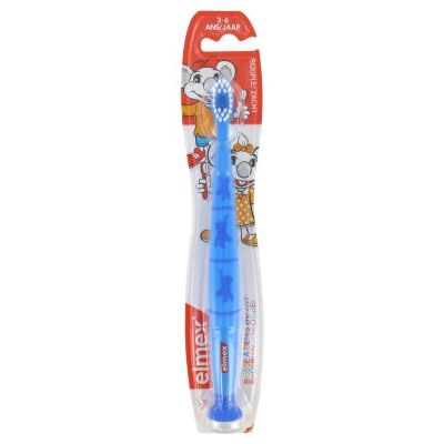Elmex Soft Toothbrush Children Aged 3-6 - Colour: Blue