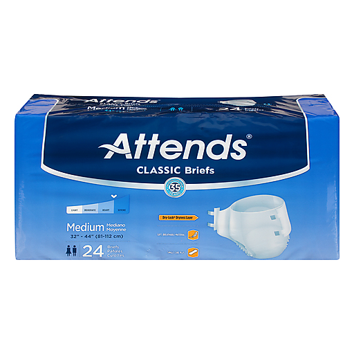 Attends Breathable Briefs - Medium