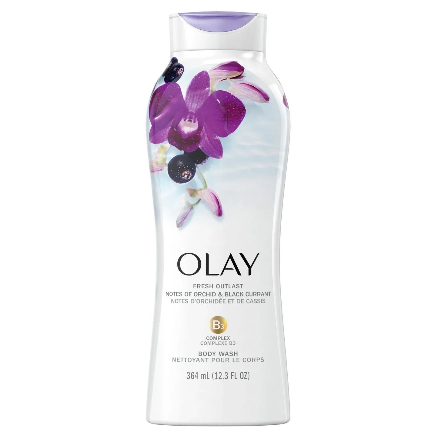 Olay Fresh Outlast Body Wash, Orchid & Black Currant