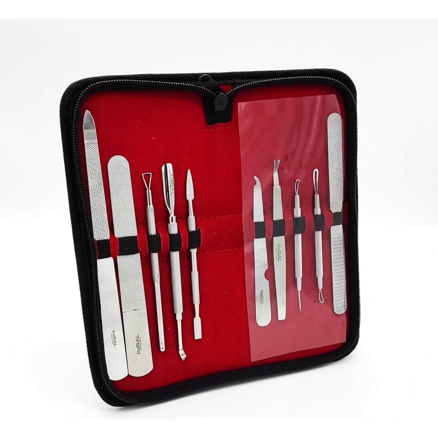 Dural Manicure/ Pedicure/Facial Complete Kit with Leather Case Stainless Steel (Grade A+)