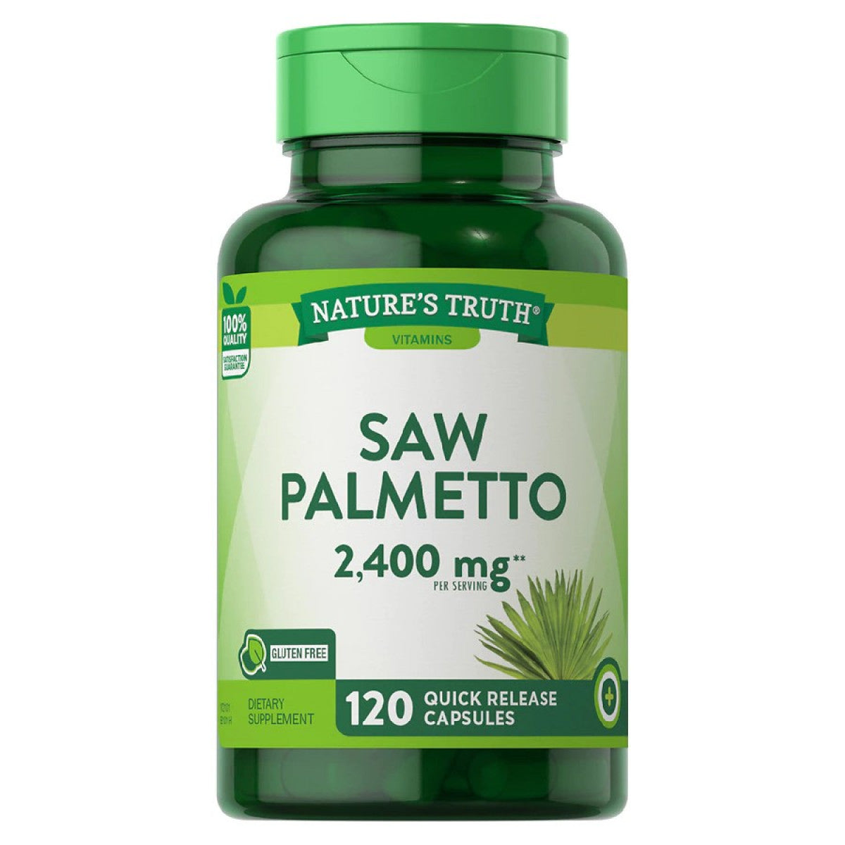 Nature's Truth Saw Palmetto, 2400 Mg, Quick Release Capsules