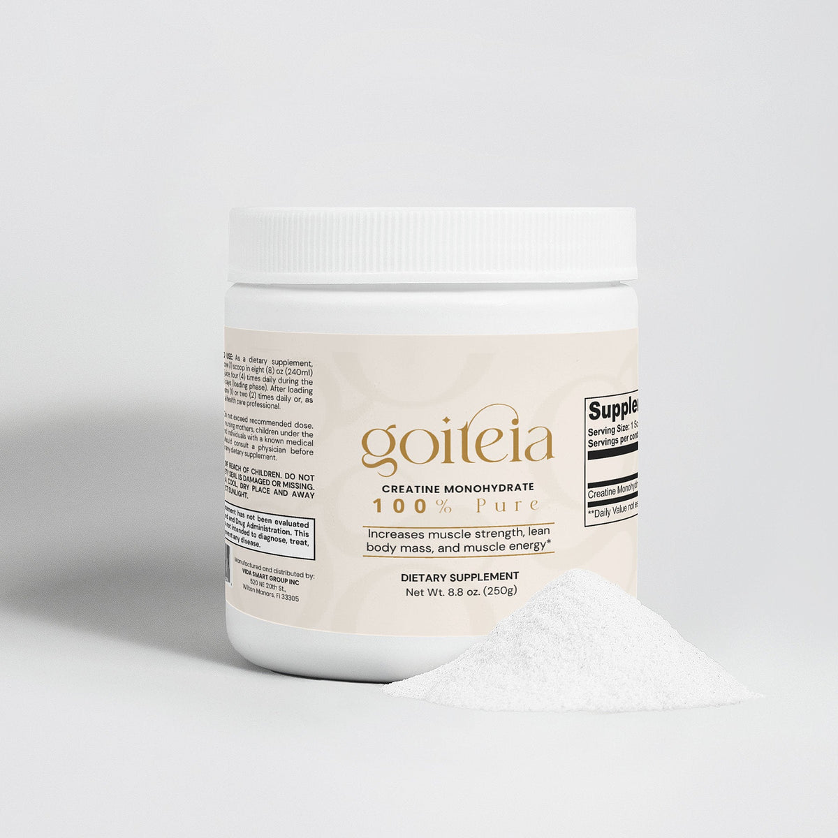 Goiteia Creatine Monohydrate 8.8 Oz (250g) - Osadia Concept Store