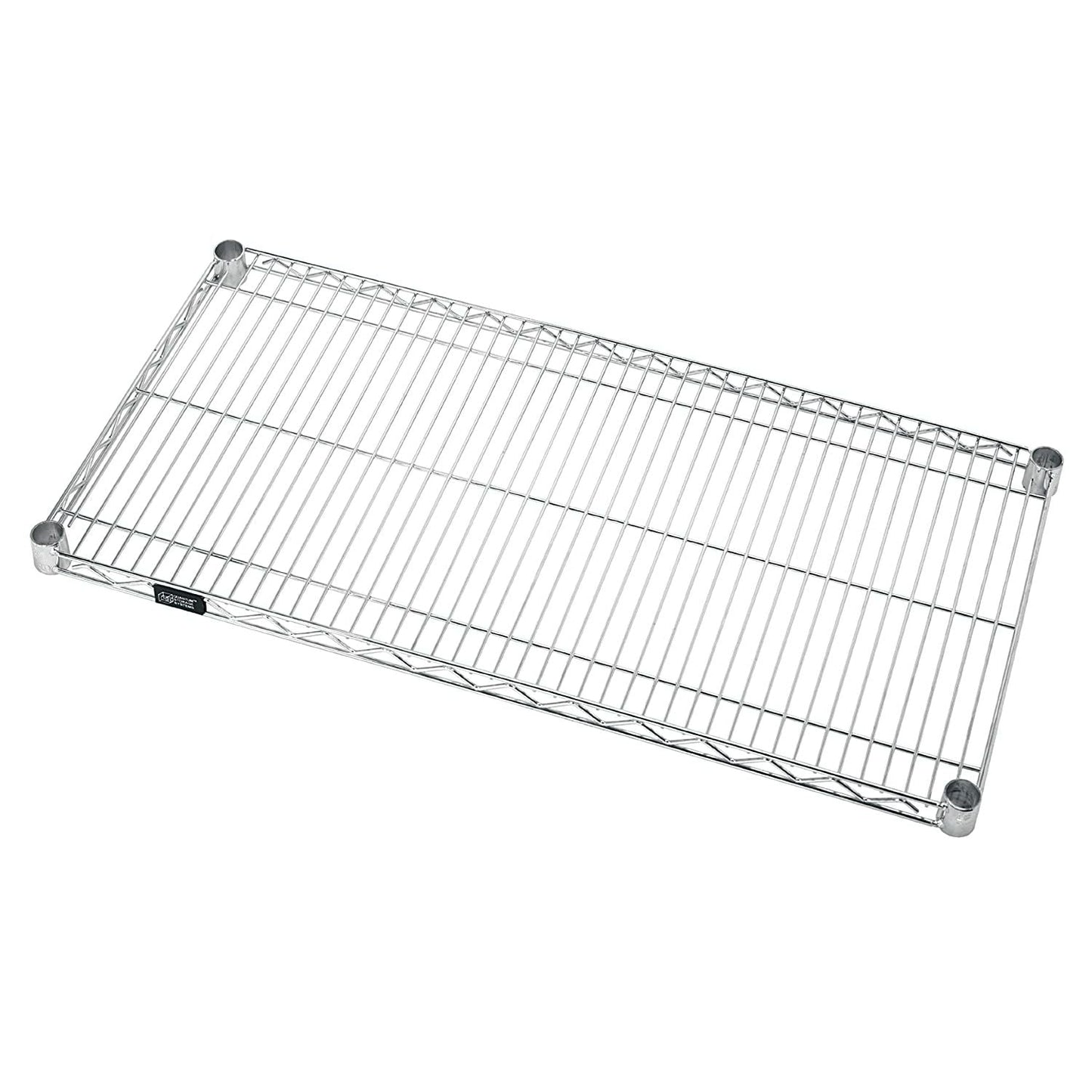 Quantum Storage Systems Pack Extra Wire Shelves For 24 Deep Wire Shelving Unit Chrome Finish 800 Lb. Load Capacity 1 H X 36 W X 24 D