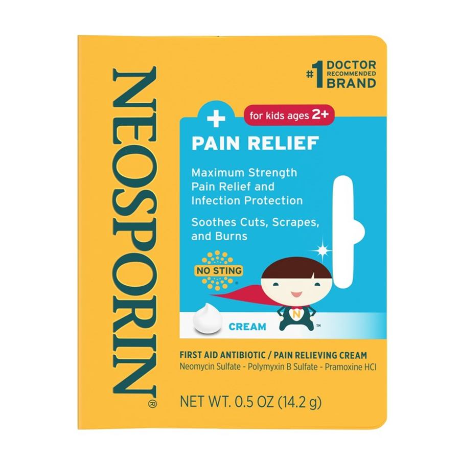 Neosporin First Aid Antibiotic + Pain Relief Cream For Kids, .5 Oz - Osadia Concept Store