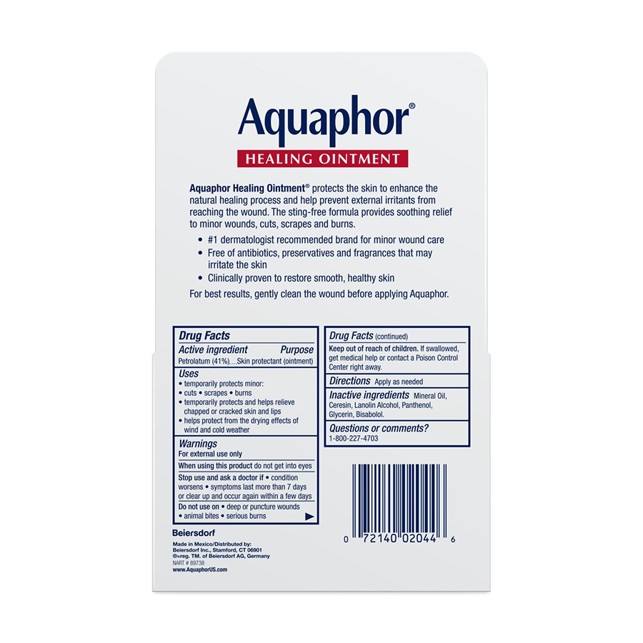 Aquaphor Healing Skin Ointment, Advanced Therapy, 2 Pack, 0.35 Oz Ea