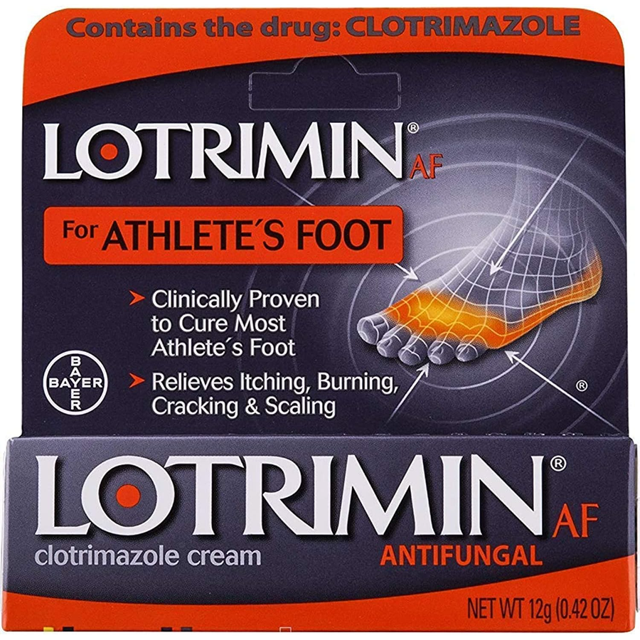 Lotrimin AF Cream For Athlete’s Foot, Clotrimazole 1% Antifungal Treatment, 0.42oz