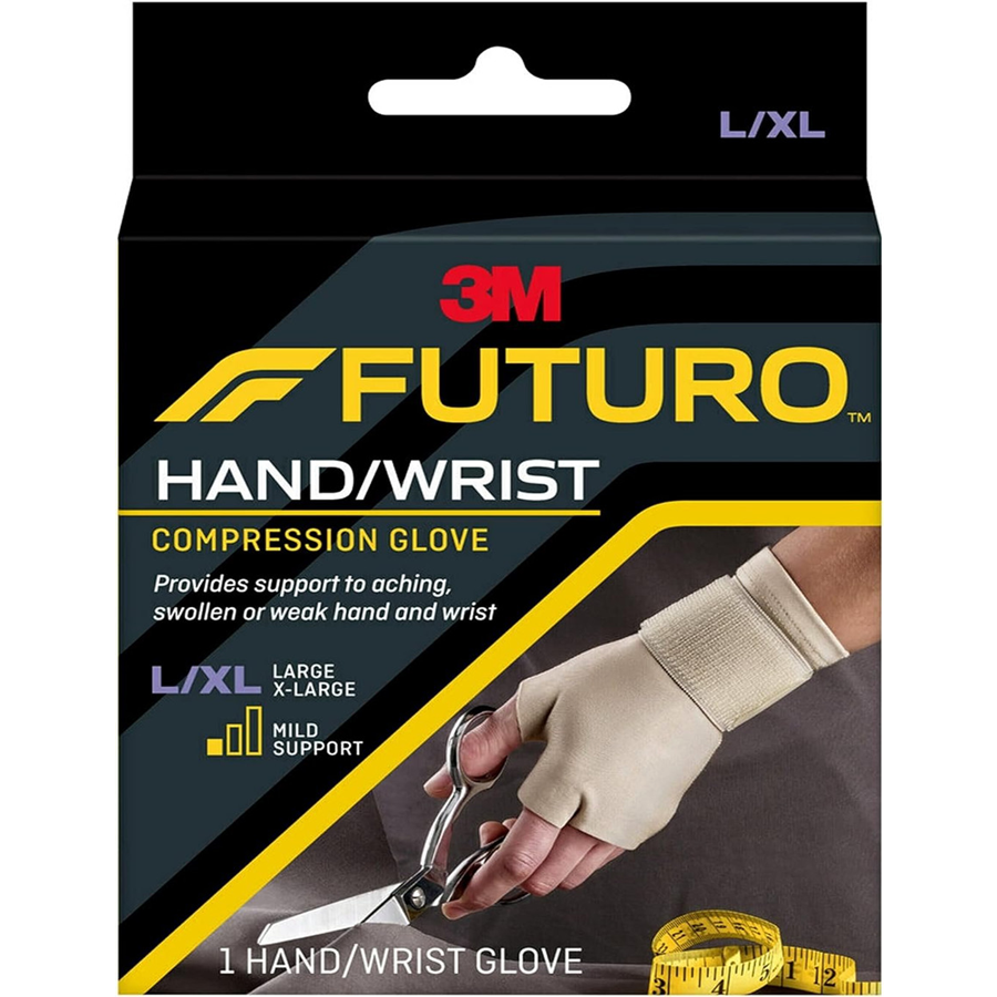 Futuro Hand And Wrist Compression Glove, Large/XL