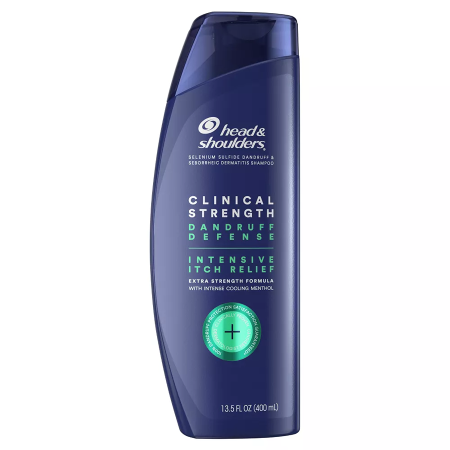Head & Shoulders Clinical Strength Dandruff Defense Intensive Itch Relief Shampoo, 13.5 Fl Oz