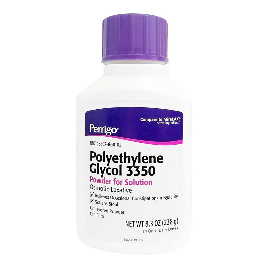 Perrigo Polyethylene Glycol 3350 8.3 Oz Powder