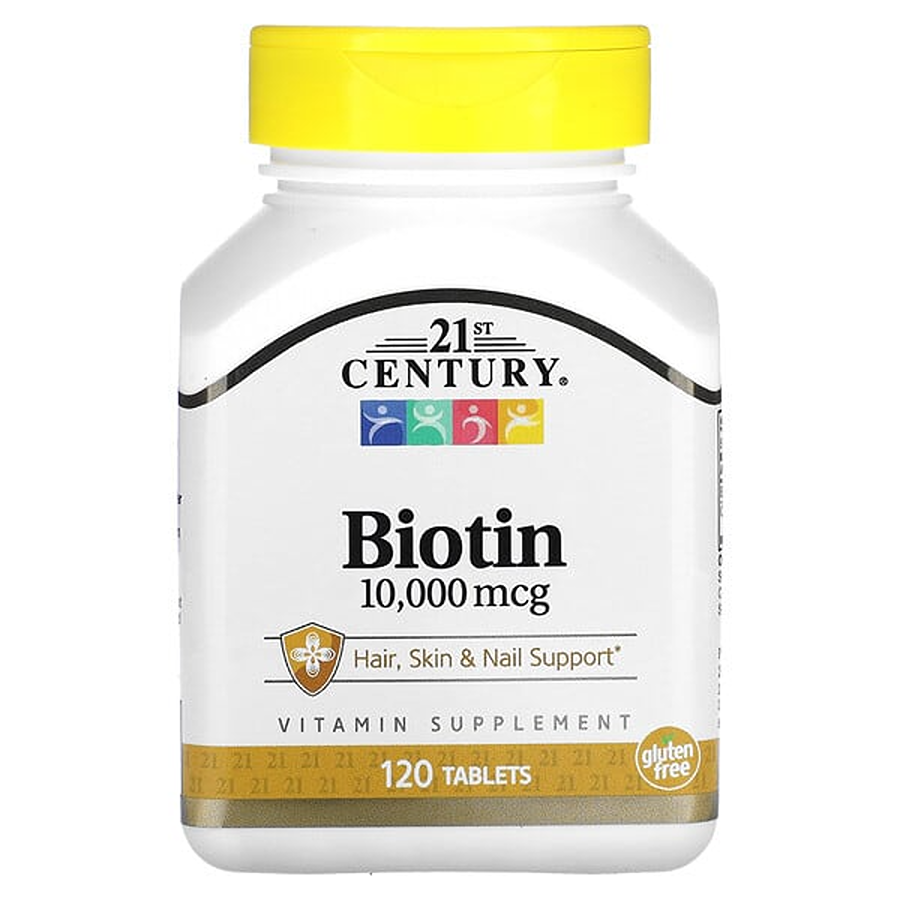21st Century Biotin, Ultra Potency, 10,000 Mcg, Tablets