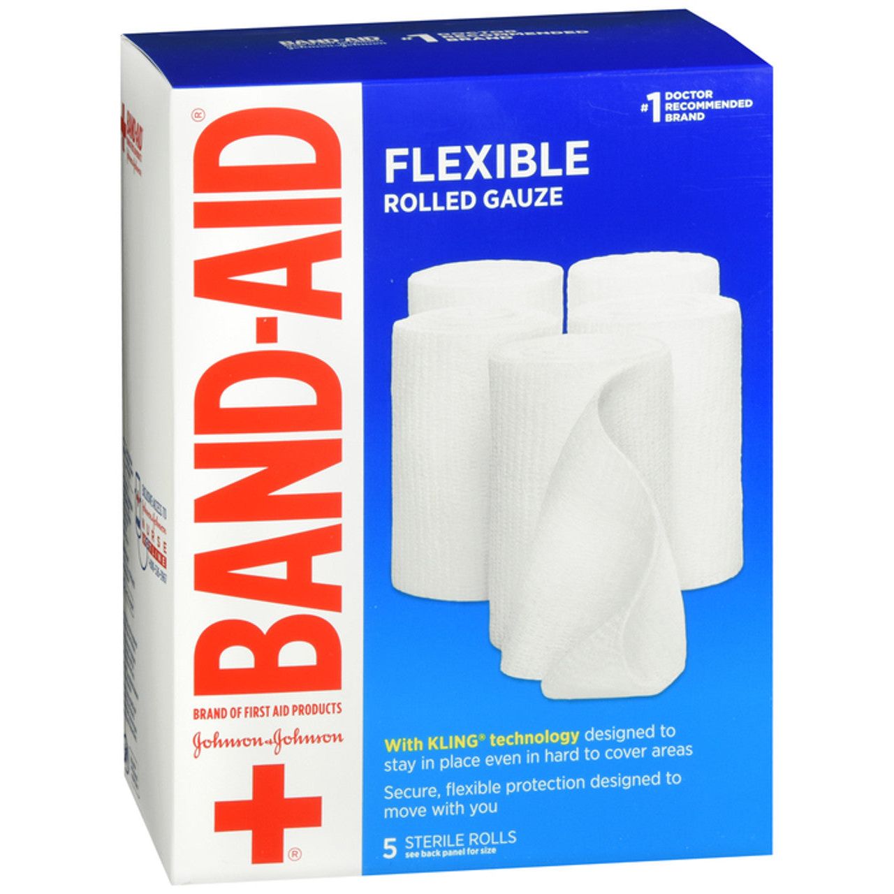 Band-Aid First Flexible Rolled Gauze Large