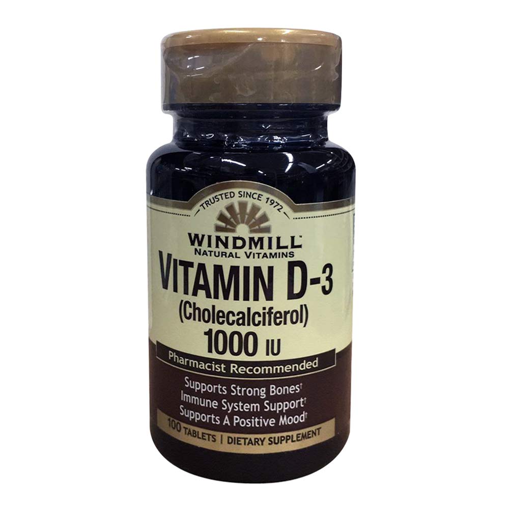 Windmill Natural Vitamin D 1000, Tablets