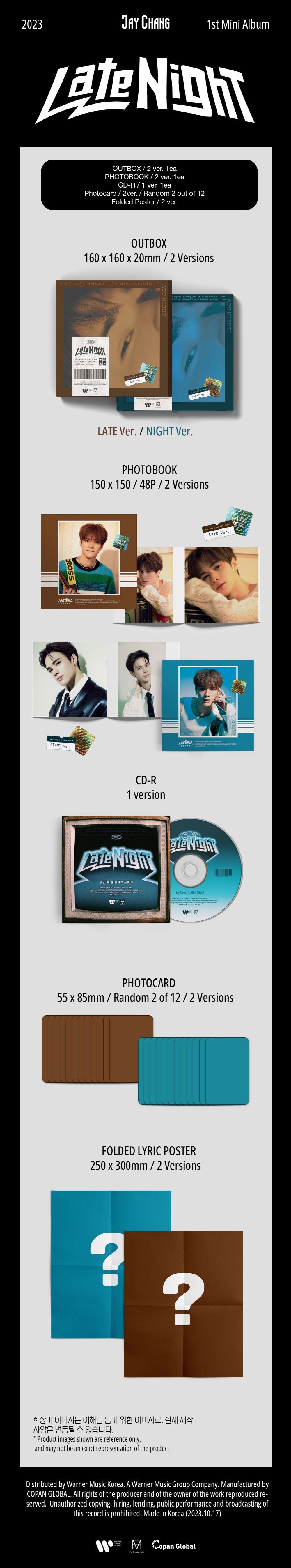 Jay Chang 1st Mini Album - Late Night