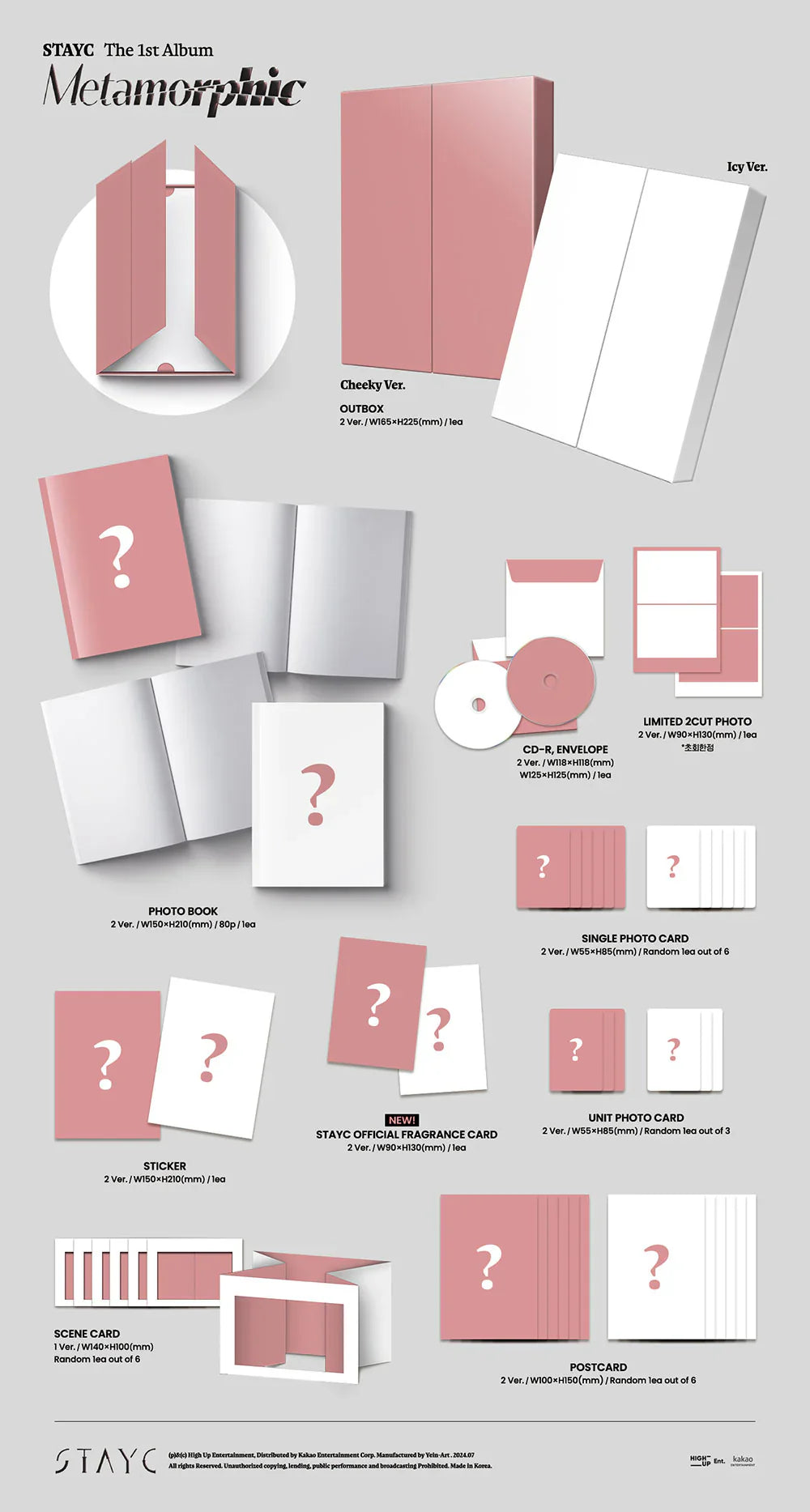 Stayc 1st Album - Metamorphic (Random)