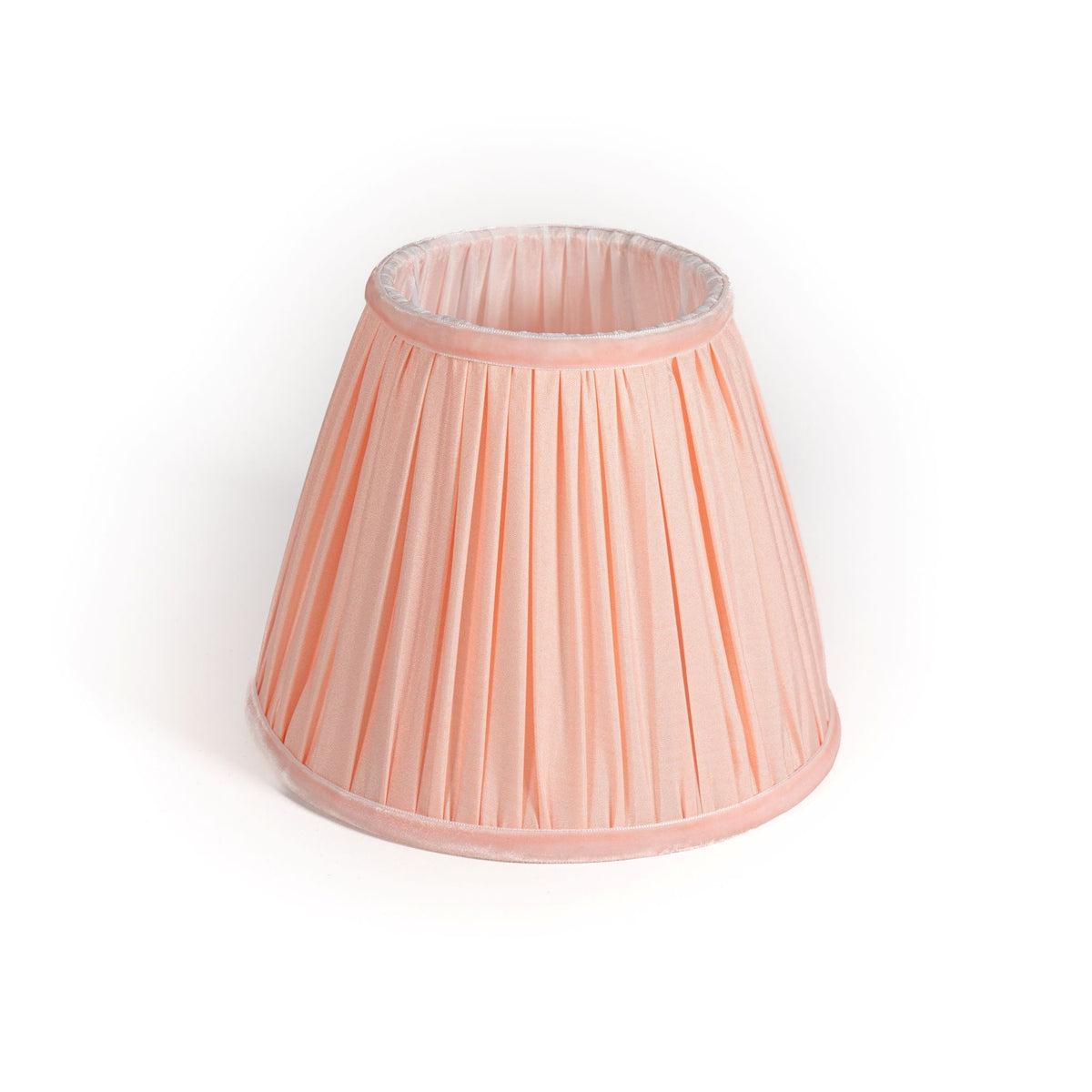 Blush Velvet with Gold Lamp Base