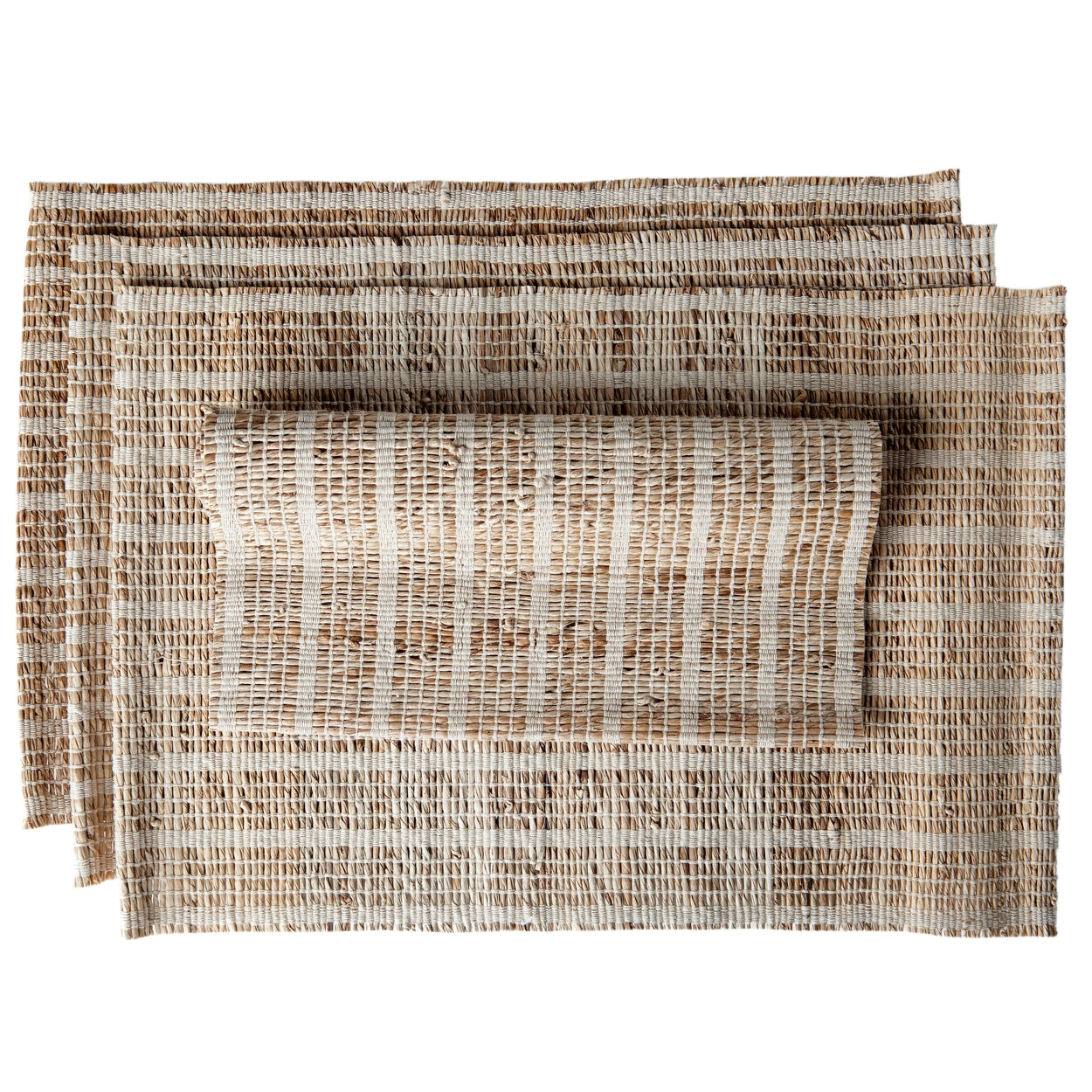 Biscotti Placemats. Set of 4. Banana Stem Fiber - Handwoven - Fair Trade - Artisan Made
