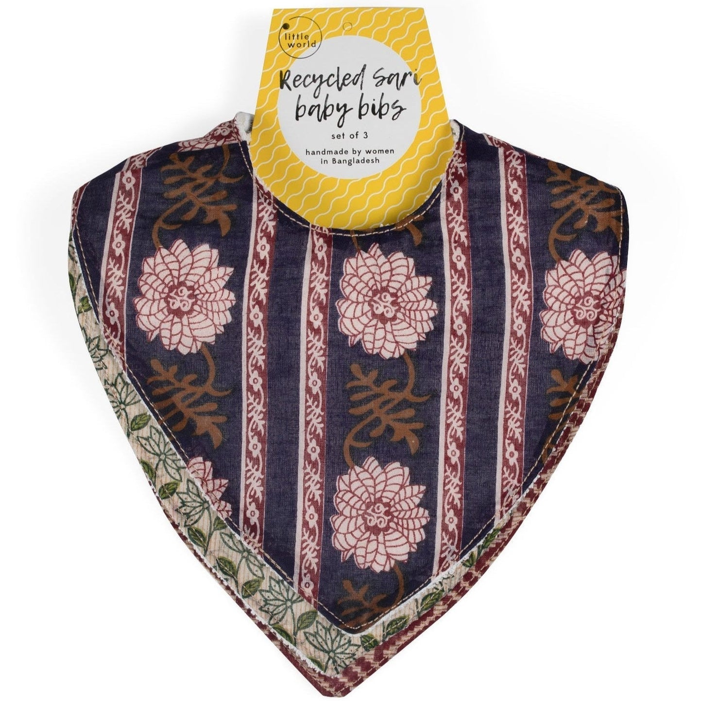 Upcycled Sari Baby Bibs