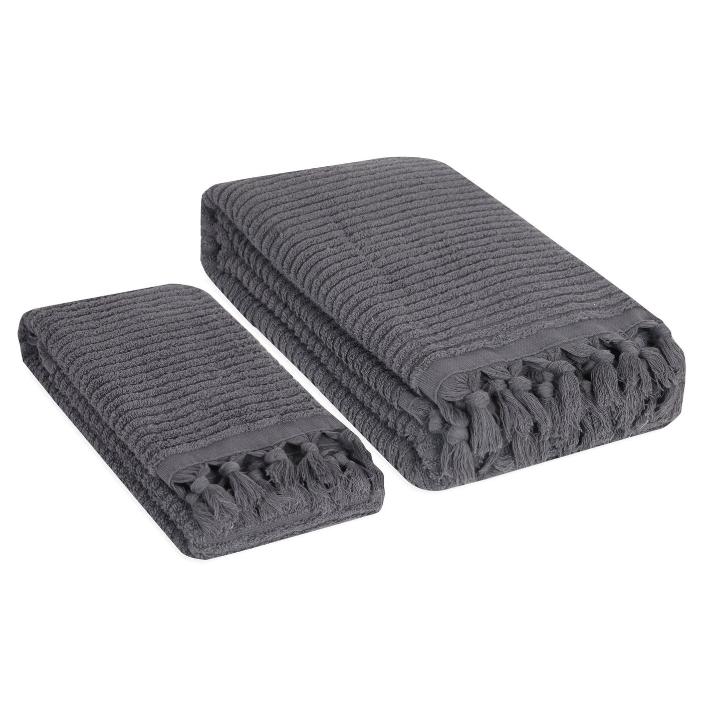 Ribbed Loom Terry Towel Set