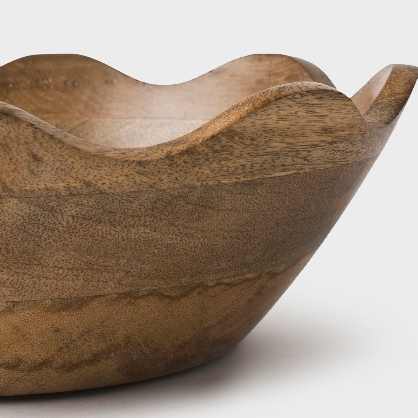 Scalloped Mangowood Bowl