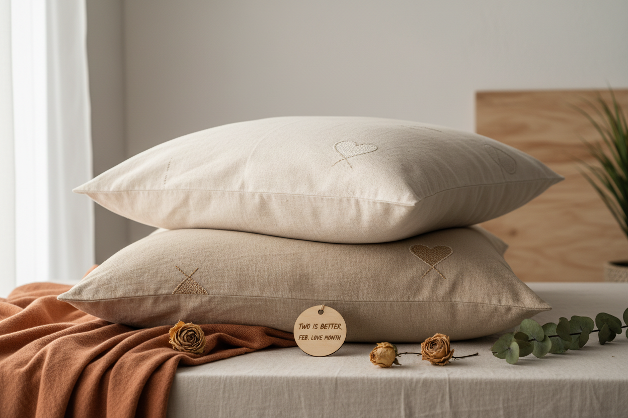 Organic Kapok Bed Pillows With 100% Natural Cotton Casing - Osadia Concept Store