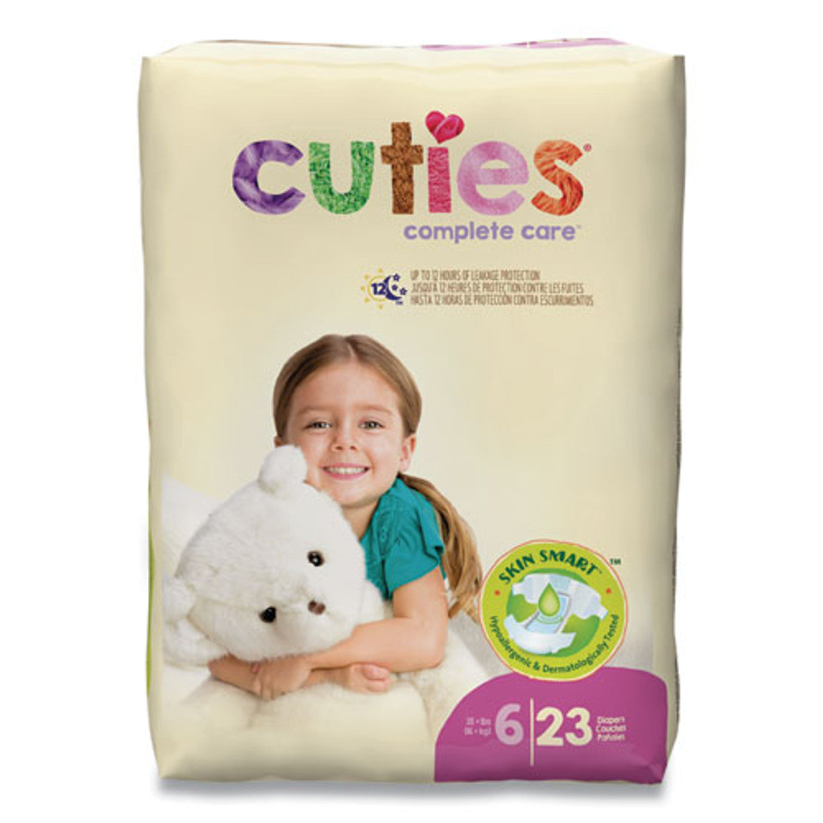 Cuties Premium Jumbo Diapers, Size 6, 35 Lbs And Up