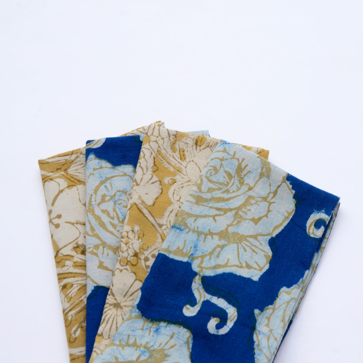 Mix & Match Block Print Cotton Napkins (Set of 4) - Eve