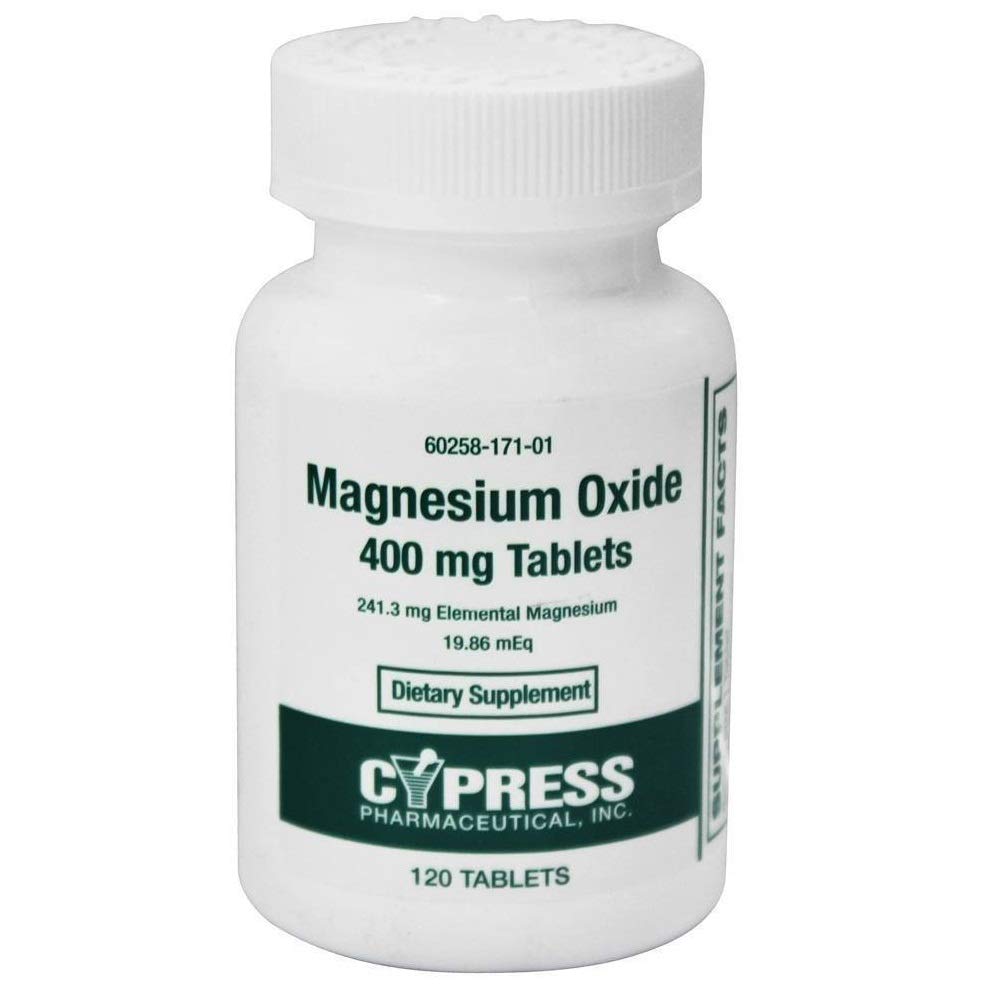 Cypress Magnesium Oxide 400 Mg Tablets