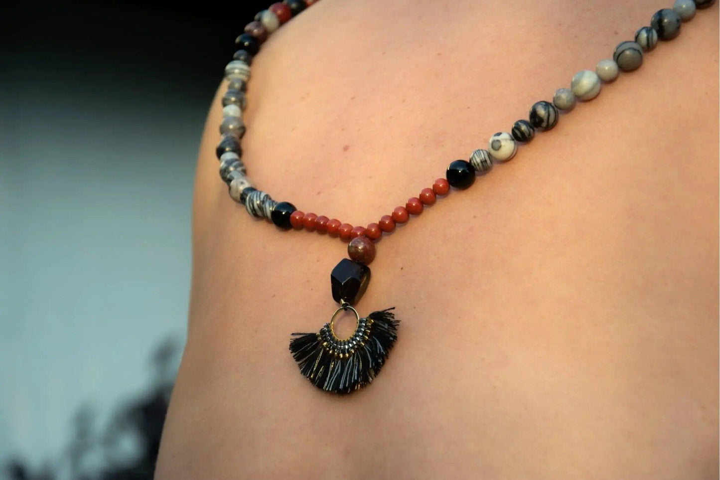 Natural Earth Mala Beaded Necklace