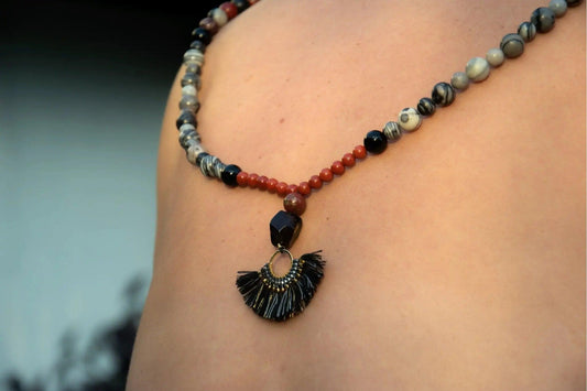 Natural Earth Mala Beaded Necklace