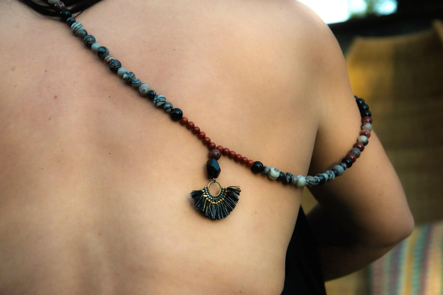Natural Earth Mala Beaded Necklace