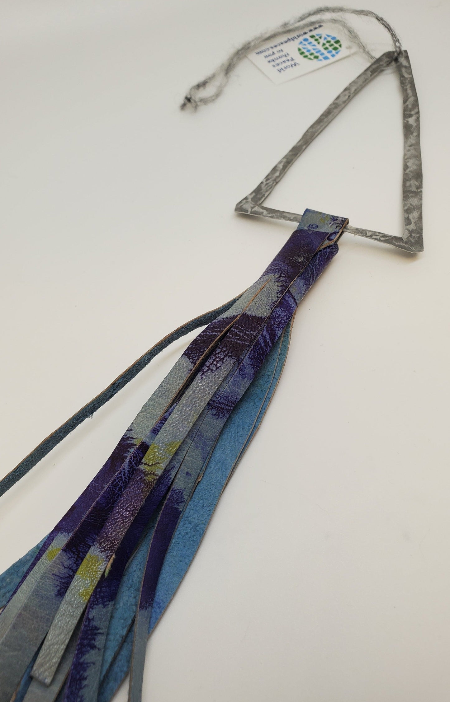 Leather Triangle Ornament