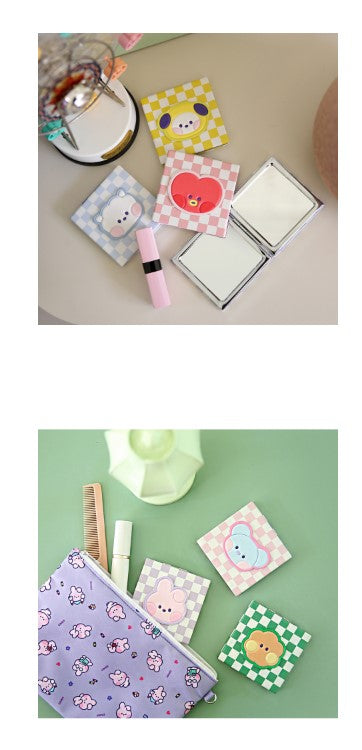 BT21 Minini Leather Patch Mirror