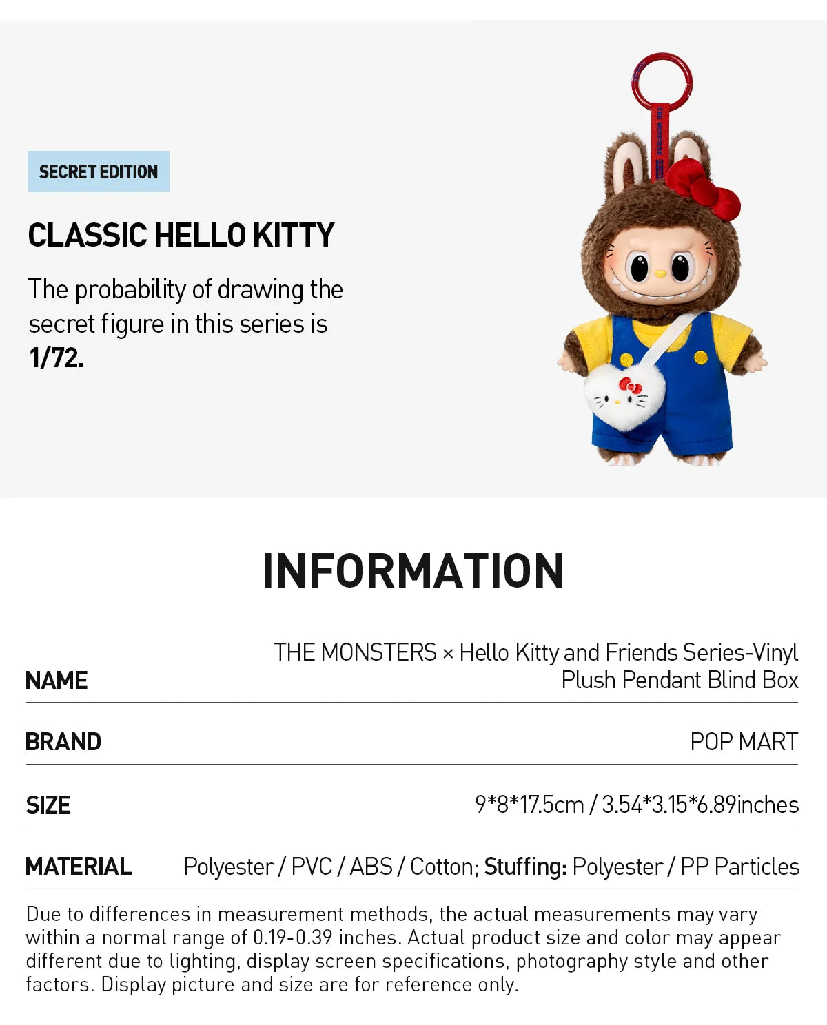Pop Mart Labubu x Sanrio Hello Kitty and Friends Series Blind Box