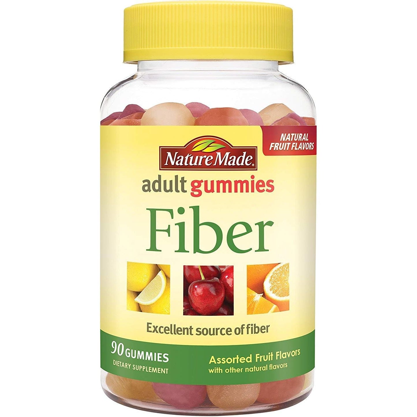 Nature Made Fiber Adult Gummies, Assorted Fruit
