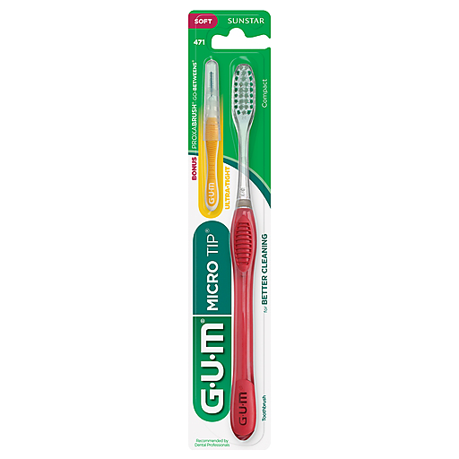 GUM Micro Tip Soft Compact Toothbrush