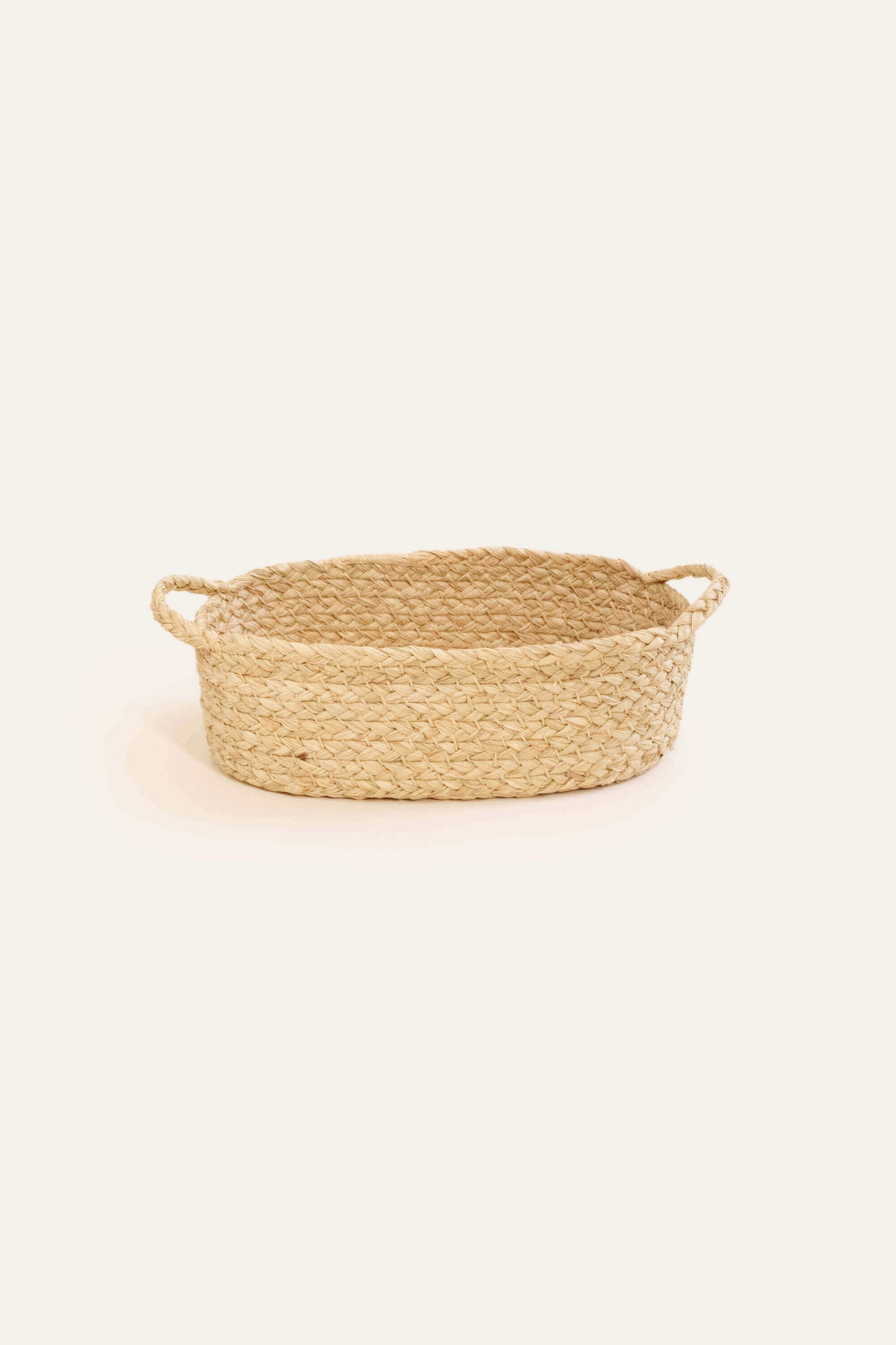 Set of 3 Nesting Braided Raffia Trays