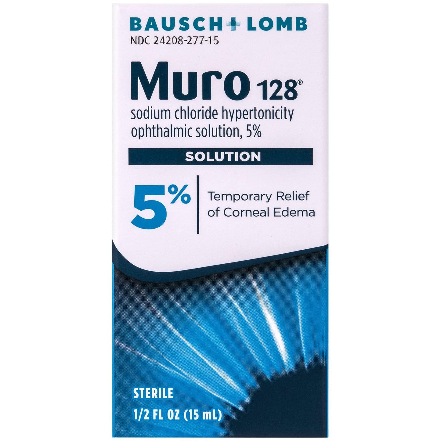 Bausch & Lomb Plus Muro 128 Ophthalmic 5% Eye Solution 0.5 Fl Oz