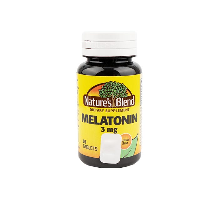 Nature's Blend Melatonin 3 Mg 60 Tablets