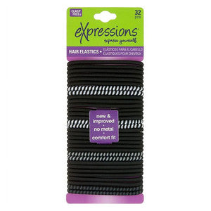 Expressions Hair Elastics Band, Black