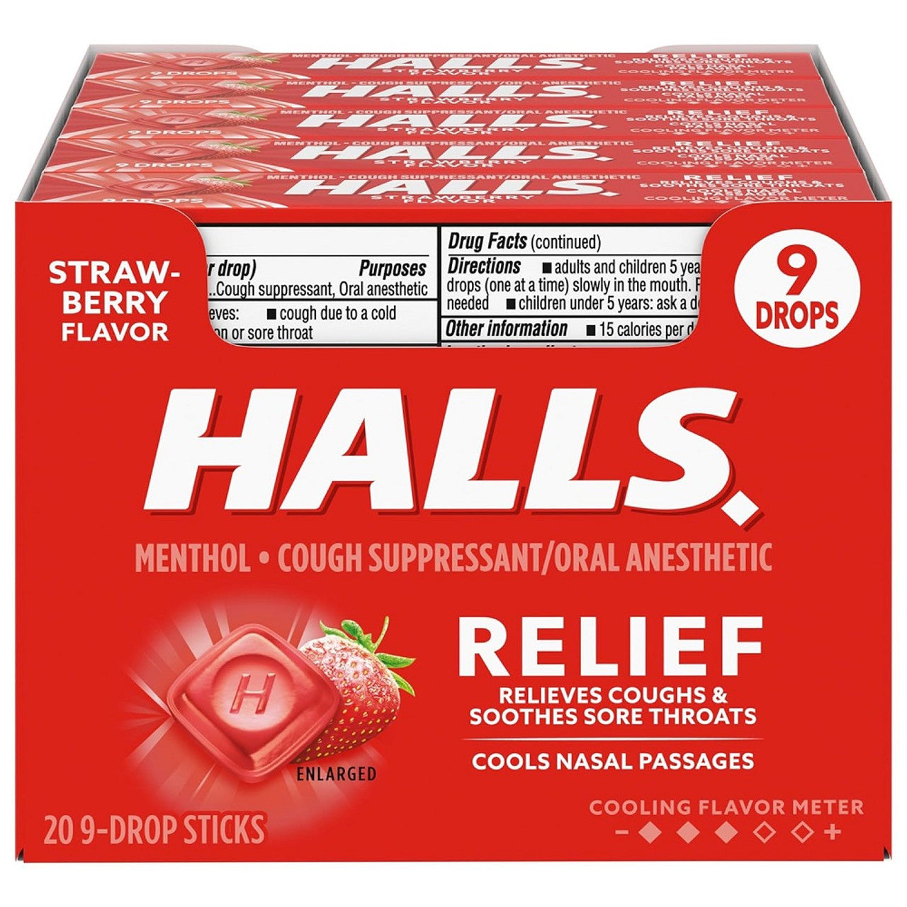 Halls Mentho-Lyptus Drops Strawberry