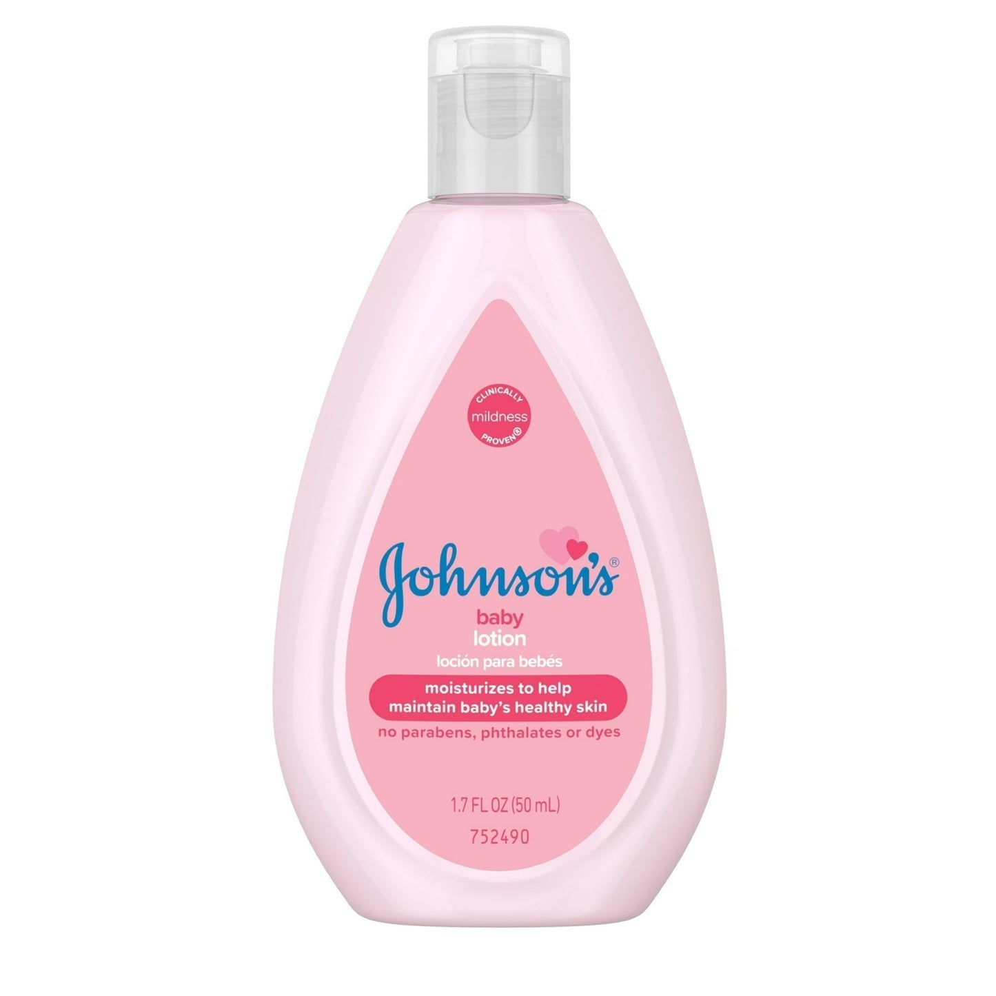 Johnson's Baby Moisturizing Pink Lotion With Coconut Oil, 1.7 Oz