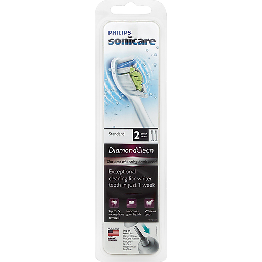 Philips Sonicare HX6062/64 Diamondclean Replacement Brush Heads, Standard