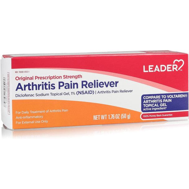 Leader Arthritis Pain Reliever 1% Topical Gel, 1.76 Oz