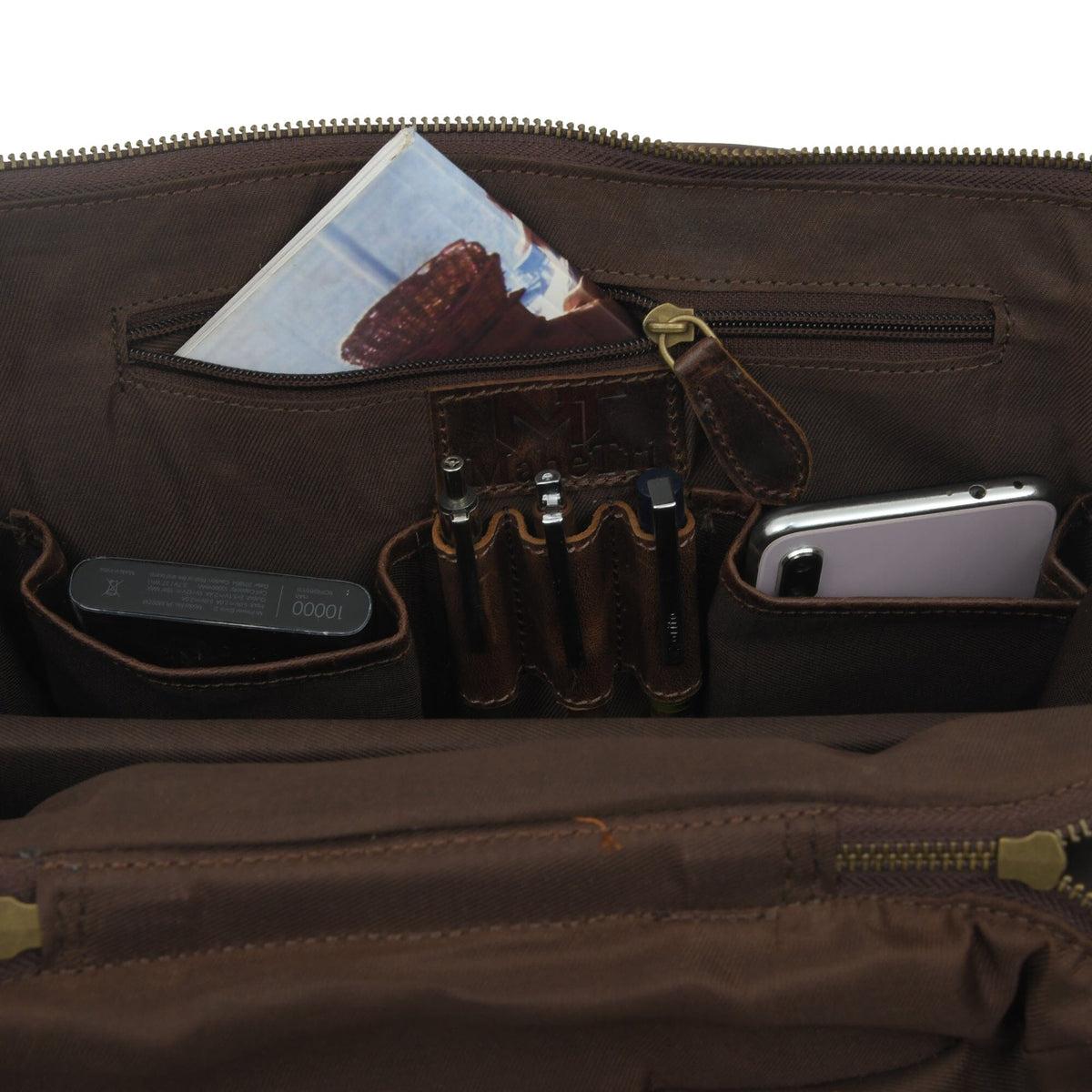 Alpha Brown Buffalo Leather Travel Backpack - Osadia Concept Store