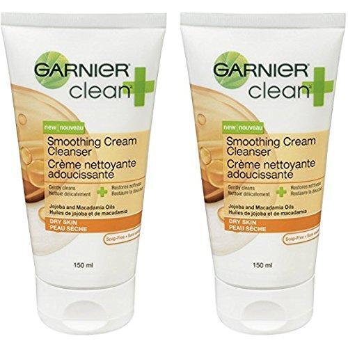 Garnier Clean + Smoothing Cream Cleanser For Dry Skin, 5 Fl Oz