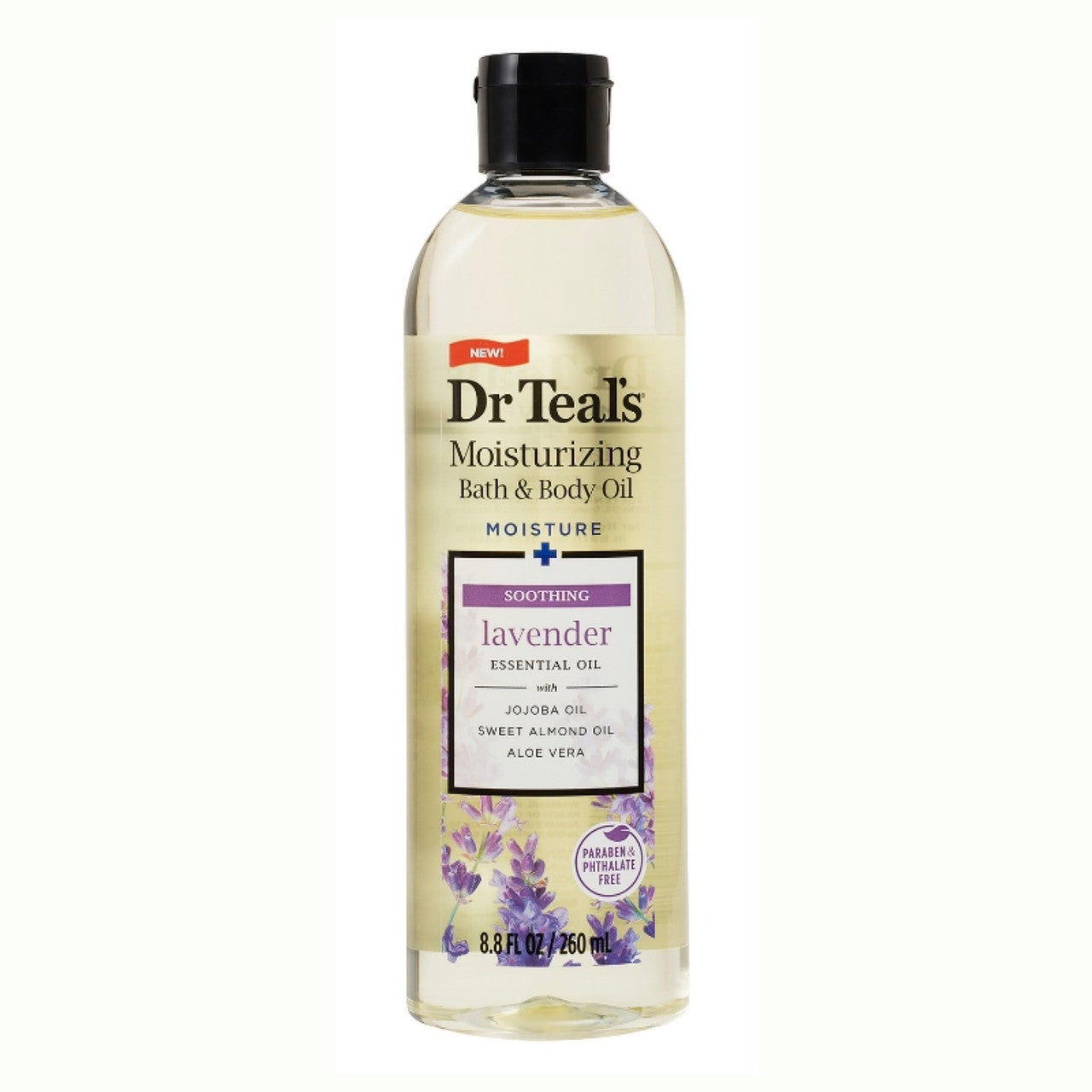 Dr Teal's Body & Bath Oil, Soothe & Sleep With Lavender 8.8 Oz